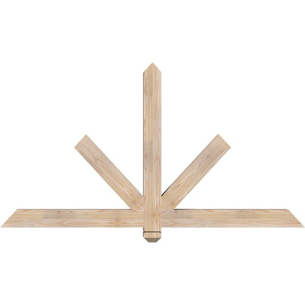 Ekena Millwork Kennewick Smooth Timber Gable Bracket, Douglas Fir, 60"W x 32"H x 3 1/2"D x 3 1/2"F, 13/12 Pitch GBW060X32X0404KEN00SDF - main